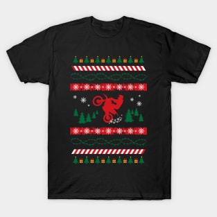 Ugly Christmas Dirtbiker T-Shirt